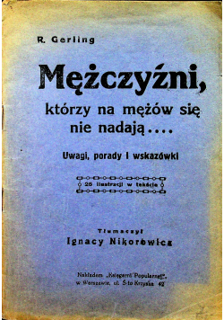 Mężczyźni którzy na mężów się nie nadają 1926 r