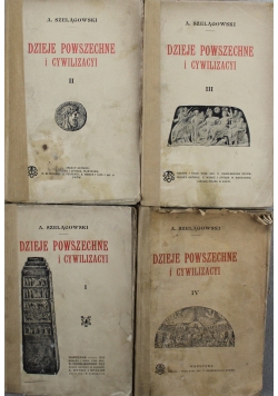Dzieje Powszechne i Cywilizacyi 4 Tomy ok 1914 r