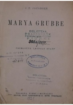 Marya Grubbe, ok.1921 r.