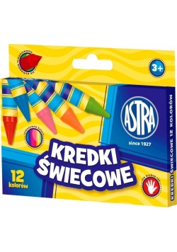 Kredki Świecowe 12 kolorów bls ASTRA