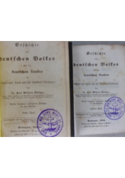 Geschichte deutschen Boltes,Tom 1-4,5-8,1845r.