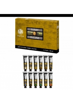 Farby olejne Artea 12 tubek x 18ml zestaw 1 ASTRA