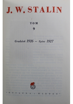 Dzieła Tom 9