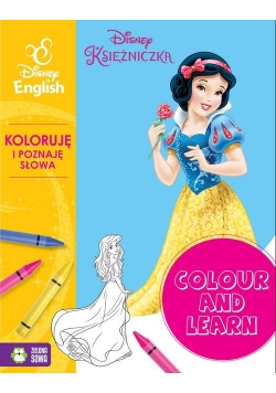 Colour and learn Księżniczki Koloruję i poznaję słowa Disney English