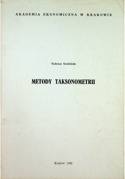Metody Taksonometrii
