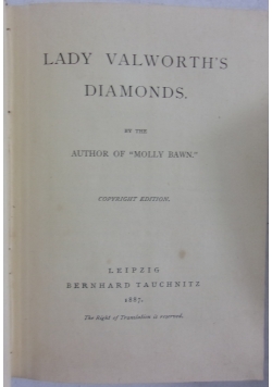 Lady Valworth's Diamonds, 1887r.