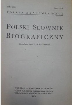 Polski Słownik Biograficzny - Tom XV/2