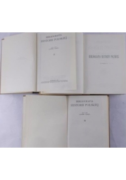 Bibliografia Historii Polskiej, T. I-III