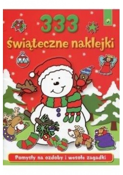 333 świąteczne naklejki czerwone