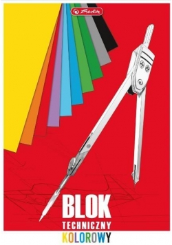 Blok techniczny kolorowy A4/10K (10szt)