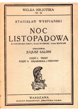 Noc listopadowa, cz.1 i 2, 1930 r