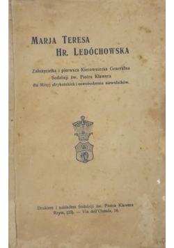 Marja Teresa Hr. Ledóchowska, 1925 r.