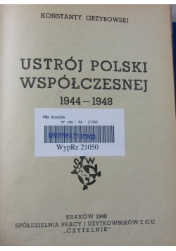 Ustrój Polski Współczesnej 1944-1948,1948r.
