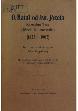 Na trzydziestolecie zgonu. Szkic biograficzny