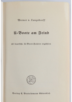 U boote am feind , 1937r.