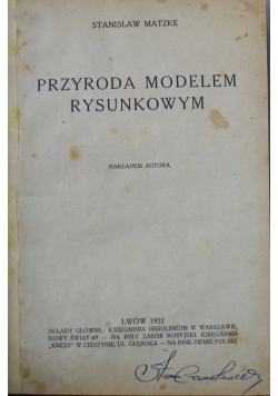 Przyroda modelem rysunkowym 1922 r.
