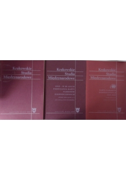 Krakowskie studia międzynarodowe. Nr 1(II), 4 (II), 3 (II)