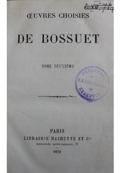 Oeuvres Choisies de Bossuet 1872 r