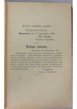 Imprimatur, 1893 r.