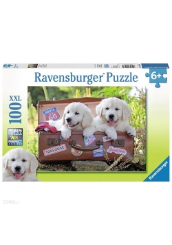 Puzzle 100 XXL Podróżujące szczeniaki