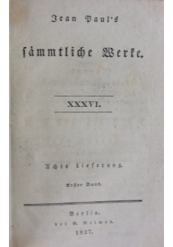 Sämtliche Werke, 1827 r.