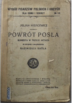 Powrót posła 1908 r.