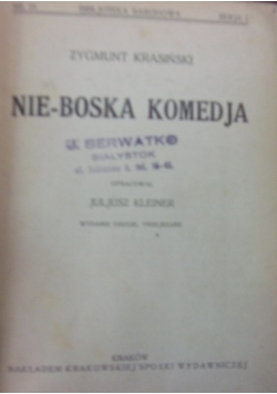 Nie-boska komedja, 1922 r.