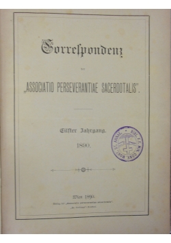 Korrespondenz, 1890r.