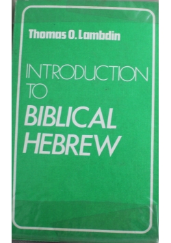 Introduction to Biblical Hebrew
