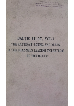 Baltic pilot, vol. 1, 1926 r.