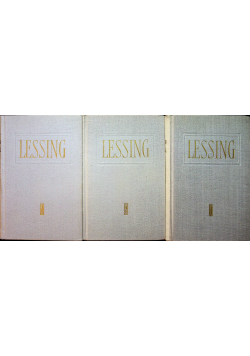 Lessing Dzieła wybrane 3 tomy