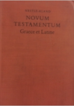 Novum Testamentum,Graece et Latine