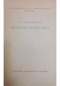 Wstęp do teorii grup