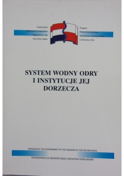 System wodny Odry i instytucje jej dorzecza