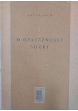 O opatrzności Bożej