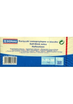 Bloczek samoprzylepny Donau 3x51x38 mm