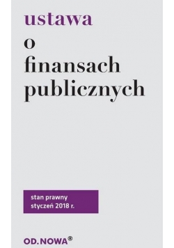 Ustawa o finansach publicznych, Nowa