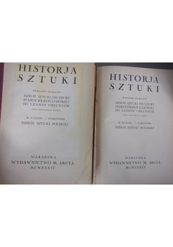 Historja sztuki, 2 książki, 1934 r.