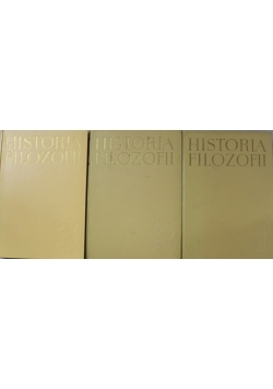 Historia filozofii Tom od I do III
