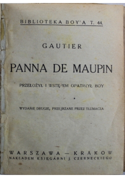 Panna de Maupin 1918 r.