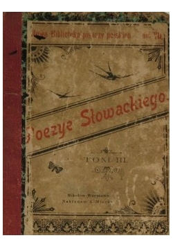 Poezye ,Tom III,1899 r.
