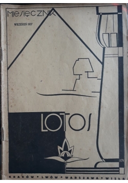 Lotos miesięcznik, wrzesień 1937 r.