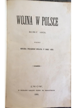 Wojna w Polsce roku 1831, 1861 r.