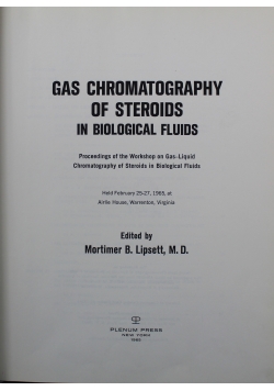 Gas Chromatography of Steroids in Biological Fluids