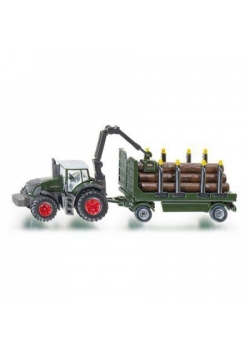 Siku Farmer - Traktor z przyczepą leśną S1861