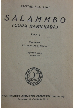 Salammbo (Córa Hamilkara) tom I