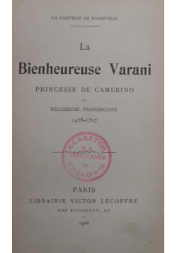 La Bienheureuse Varani 1906 r.