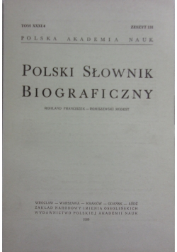 Polski  słownik biograficzny,  zeszyt 131