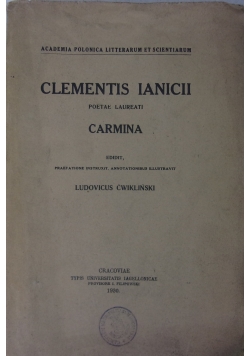 Clementis Ianicii, 1930 r.