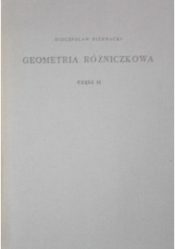 Geometria Różniczkowa , Tom II